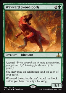 Wayward Swordtooth Rivals of Ixalan